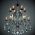 Elegant Carrillo Chandelier 3D model small image 1