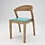 Silsa Zanna: Elegant Wooden Chair 3D model small image 1