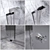 Radaway EOS DWJ: Stylish Shower Door for Niche 3D model small image 2