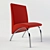 Crimson Contemporary Seating 3D model small image 1