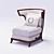 Atrium Mahogany Wood Chair 3D model small image 1