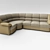 ComfortCozy Corner Sofa 3D model small image 1