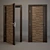 Modern Oak Veneer Door with Pivot 3D model small image 1