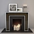 Elegant Flame: Decorative Fireplace 3D model small image 1