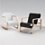 Alvar Alto 42 Chair: 3D Model with Vray Material 3D model small image 1
