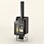 JOTUL F350: Elegant and Efficient Wood Burning Stove 3D model small image 1