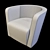 Malerba Red Carpet Chair: Luxurious Elegance 3D model small image 6