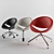 Ares Line Mya Chair - Set of 3 3D model small image 1