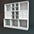 Customizable Children's Wardrobe with Shelves and Doors 3D model small image 1