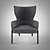 Sleek MOLTENI&C Armchair 3D model small image 2