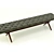 Vintage Leather Bench by Gibbings 3D model small image 1