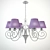 Elegant Shade Chandeliers 3D model small image 1