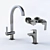 Sleek TEKA CUADRO Taps Set 3D model small image 1