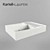 Kartell by Laufen 1033.4 Wall-Mounted Sink with Shelf 3D model small image 1