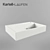 Kartell by Laufen 1033.4 Wall-Mounted Sink with Shelf 3D model small image 2