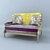 Stylish Grange Sofa: 1300x870 3D model small image 1