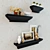 Wall Mounted Decorative Shelf Set 3D model small image 2