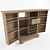 Elegant Dark Walnut Mini-bar 3D model small image 1