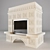 Sculpted Fireplace: Coronal Edition 3D model small image 2