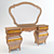 Antoinette Vanity Table: Refined Elegance for Your Space 3D model small image 1