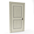 Provence-Style White Washed Oak Door 3D model small image 1