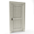 Provence-Style White Washed Oak Door 3D model small image 2