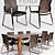 Elegant Fendi Blixen Chair Set 3D model small image 1