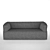 Modern Grey Fabric Sofa 3D model small image 1