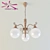 Classic Bronze Chandelier by ODEON LIGHT 3D model small image 1