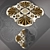 Marble Geometry Waterjet Tile 3D model small image 1