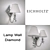 Elegant Diamond Wall Lamp 3D model small image 1