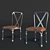 Elegant Dining Chair 3D model small image 1