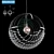Crystal Chandelier, 50cm Diameter 3D model small image 1