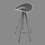 Aluminum Jamaica Bar Counter Stool 3D model small image 3