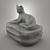 Elegant Stone Cat Figurine 3D model small image 3
