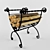 Classic Firewood Rack 3D model small image 1