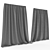 Luxurious Velvet Curtains 3D model small image 1