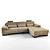 Comfy 3-Seater Sofa: 305x200x90 cm 3D model small image 1