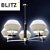 BLITZ 8105-45: Elegant Ceiling Light 3D model small image 1