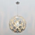 Gleaming Elegance: Crystorama Palla Chandelier 3D model small image 1