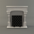 Elegant Marble Fireplace 3D model small image 2