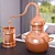 Copper Moonshine Distiller 3D model small image 1