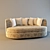 Elegant Armani Sofa 3D model small image 1