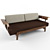 Sean Dix Casatua Day Bed: Stylish and Versatile Sofa 3D model small image 1