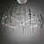 Elegant CITILUX Chandelier 3D model small image 2