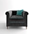Elegant Vega Chair 3D model small image 1