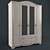 Provence Style Wardrobe: Elegant and Spacious 3D model small image 1