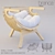 Elegant Shell Chair by Santos 3D model small image 1