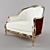 Elegant Italian Armchair by Angelo Cappelini 3D model small image 1