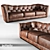 Elegant Butterfly Sofa 3D model small image 1